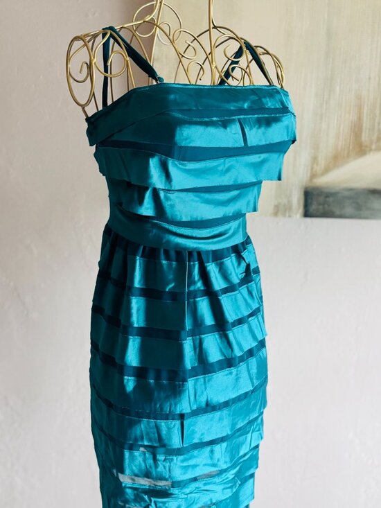 Lucy Paris Dresses & Skirts - ✨ Lucy Paris Teal Ruffle Mini Dress | NWT ✨